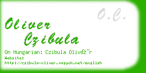 oliver czibula business card
